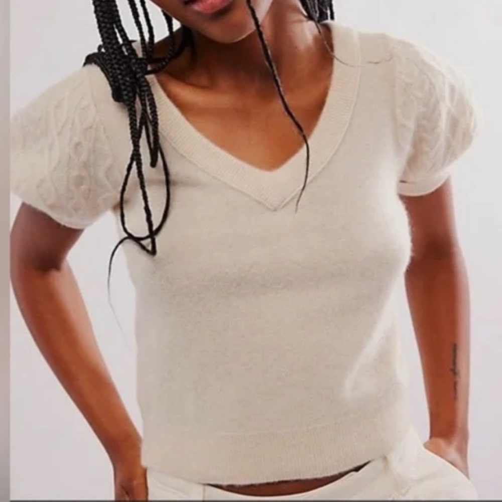 Free People Annabelle 100% Cashmere Top NWOT